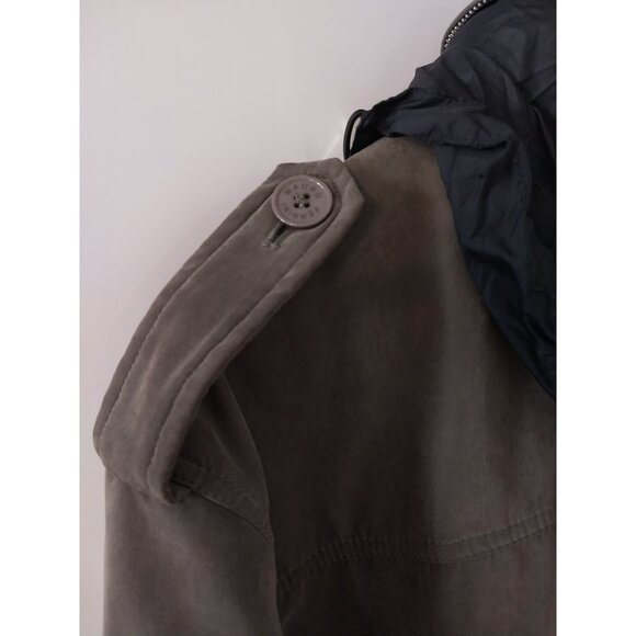Mauro Ferrini Olive Green Faux Suede Utility Jacket Men's Sz XXL - Picture 6 of 16